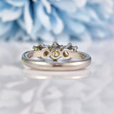 Ellibelle Jewellery Vintage Diamond Platinum Three Stone Engagement Ring (0.50ct)