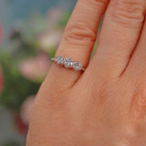 Ellibelle Jewellery Vintage Diamond Platinum Three Stone Engagement Ring (0.50ct)