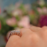 Ellibelle Jewellery Vintage Diamond Platinum Three Stone Engagement Ring (0.50ct)