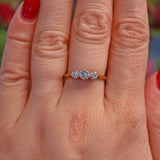 Ellibelle Jewellery VINTAGE DIAMOND TRILOGY RING