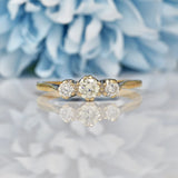 Ellibelle Jewellery VINTAGE DIAMOND TRILOGY RING