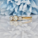 Ellibelle Jewellery VINTAGE DIAMOND TRILOGY RING