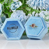 Ellibelle Jewellery Vintage Garnet & Diamond 18ct Gold Cluster Ring