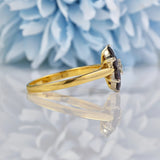 Ellibelle Jewellery Vintage Garnet & Diamond Daisy Cluster Ring