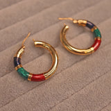 Ellibelle Jewellery Vintage Italian Gold Earrings & Bracelet Set