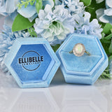 Ellibelle Jewellery Vintage Natural Opal & Diamond 18ct Gold Cluster Ring