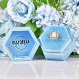 Ellibelle Jewellery Vintage Opal & Diamond 18ct Gold Cluster Ring
