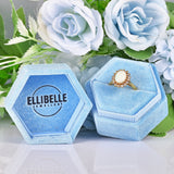 Ellibelle Jewellery Vintage Opal & Diamond 18ct Gold Oval Cluster Ring
