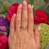 Ellibelle Jewellery Vintage Opal & Diamond 9ct Gold Ring