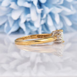 Ellibelle Jewellery Vintage Opal & Diamond 9ct Gold Ring