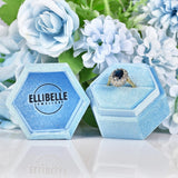 Ellibelle Jewellery Vintage Sapphire & Diamond 18ct Gold Cluster Ring (2.40ct)