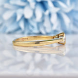 Ellibelle Jewellery Vintage Sapphire & Diamond Three Stone Bezel Ring