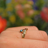 Ellibelle Jewellery Vintage Sapphire, Ruby & Diamond Gold Snake Ring