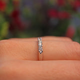 Ellibelle Jewellery WHITE GOLD DIAMOND HALF ETERNITY RING