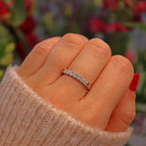 Ellibelle Jewellery WHITE GOLD DIAMOND HALF ETERNITY RING