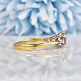 Ellibelle Jewellery Yellow Diamond & Pink Diamond Gold Three Stone Engagement Ring (1.30ct)