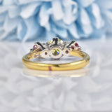 Ellibelle Jewellery Yellow Diamond & Pink Diamond Gold Three Stone Engagement Ring (1.30ct)