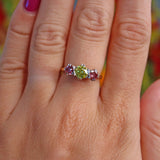Ellibelle Jewellery Yellow Diamond & Pink Diamond Gold Three Stone Engagement Ring (1.30ct)