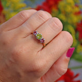 Ellibelle Jewellery Yellow Diamond & Pink Diamond Gold Three Stone Engagement Ring (1.30ct)