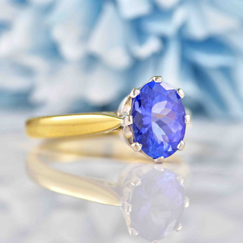 Tanzanite 18ct Gold Solitaire Engagement Ring