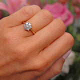 Ellibelle Jewellery 18ct Gold Diamond Daisy Cluster Engagement Ring (0.50cts)