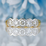 Ellibelle Jewellery 18ct Gold Diamond Five-Stone Half-Eternity Band Ring (1.25cts)