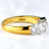 Ellibelle Jewellery 18ct Gold Diamond Five-Stone Half-Eternity Band Ring (1.25cts)