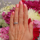 Ellibelle Jewellery 18ct Gold Diamond Five-Stone Half-Eternity Band Ring (1.25cts)