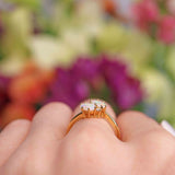 Ellibelle Jewellery 18ct Gold Opal & Diamond Crossover Ring By Cropp and Farr