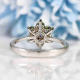 Ellibelle Jewellery 18ct White Gold Diamond Daisy Cluster Ring (0.96ct)