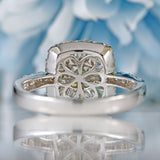 Ellibelle Jewellery 18ct White Gold Diamond Sunburst Halo Engagement Ring (1.25cts)