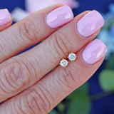 Ellibelle Jewellery 18ct Yellow Gold Diamond Solitaire Stud Earrings (0.50cts)