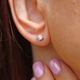 Ellibelle Jewellery 18ct Yellow Gold Diamond Solitaire Stud Earrings (0.50cts)