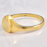 Ellibelle Jewellery 9ct Gold Diamond Set Heart Signet Ring