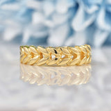 Ellibelle Jewellery 9ct Gold Petal Band Ring