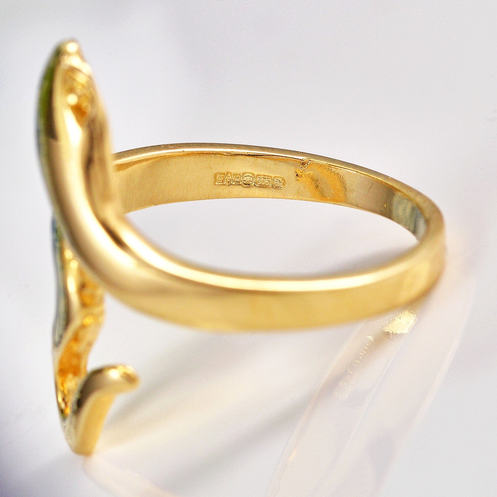 Ellibelle Jewellery 9ct Yellow Gold Snake Ring