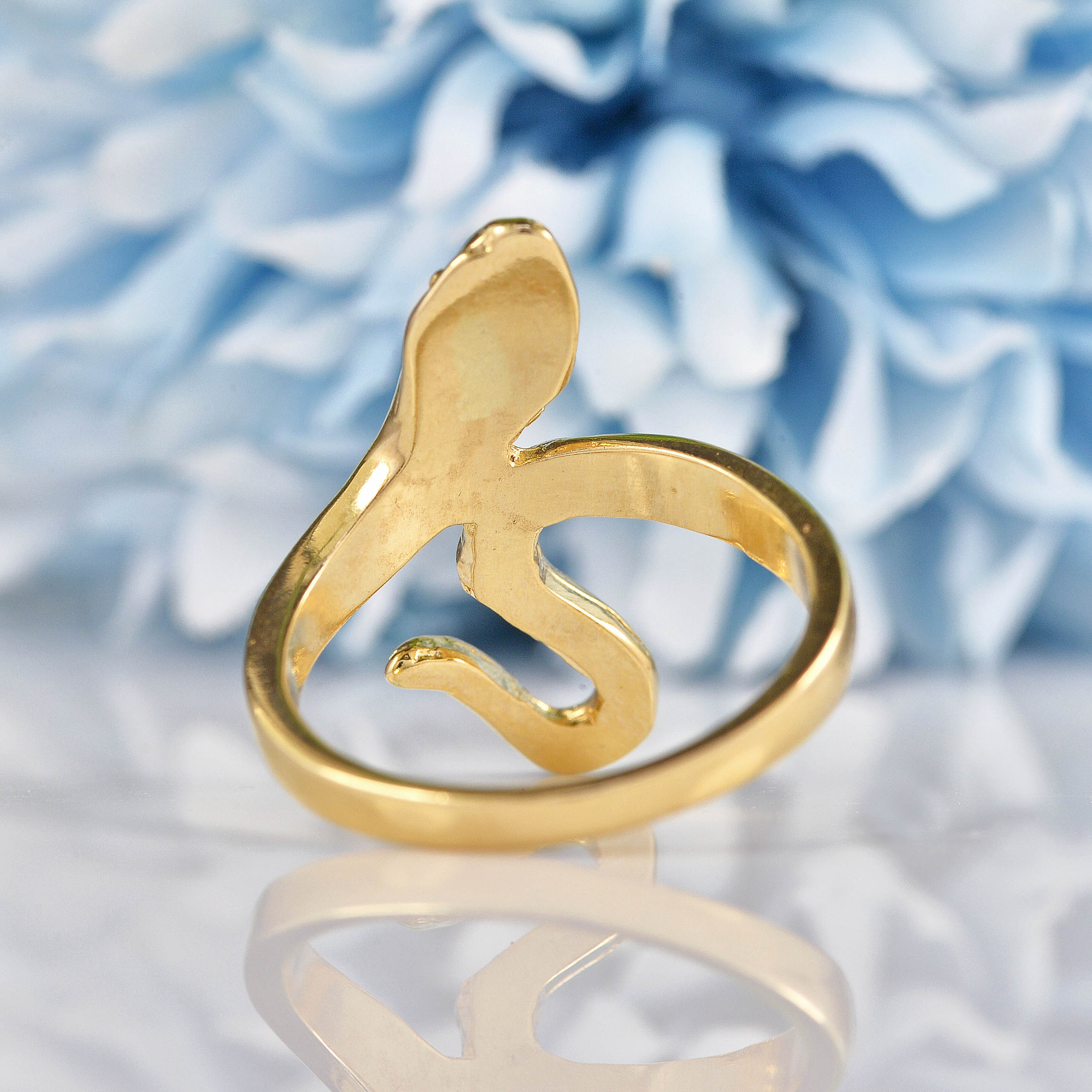 Ellibelle Jewellery 9ct Yellow Gold Snake Ring