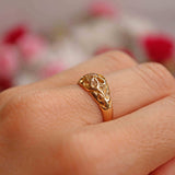 Ellibelle Jewellery Antique 18ct Gold Old-Mine-Cut Diamond Solitaire Ring