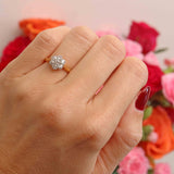 Ellibelle Jewellery Antique Edwardian 18ct Gold Diamond Daisy Cluster Engagement Ring
