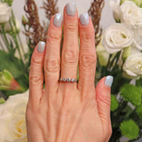 Ellibelle Jewellery Antique Edwardian Diamond 18ct Gold & Platinum Five-Stone Ring (0.95cts)