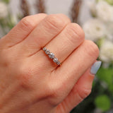 Ellibelle Jewellery Antique Edwardian Diamond 18ct Gold & Platinum Five-Stone Ring (0.95cts)