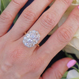 Ellibelle Jewellery Antique Edwardian Old-Cut Diamond 18ct Gold & Platinum Cluster Ring