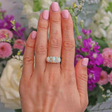 Ellibelle Jewellery Antique Edwardian Opal & Old Cut Diamond 18ct Gold Ring