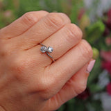 Ellibelle Jewellery Antique Old Mine Cut Diamond & Platinum Toi et Moi Engagement Ring (0.75ct)