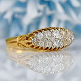Ellibelle Jewellery Antique Victorian Old-Cut Diamond 18ct Gold Belcher Ring (0.70cts)