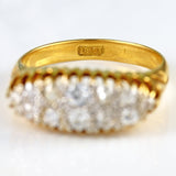 Ellibelle Jewellery Antique Victorian Old-Cut Diamond 18ct Gold Belcher Ring (0.70cts)