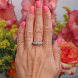 Ellibelle Jewellery Antique Victorian Old-Cut Diamond 18ct Gold Belcher Ring (0.70cts)