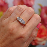Ellibelle Jewellery Antique Victorian Old-Cut Diamond 18ct Gold Belcher Ring (0.70cts)