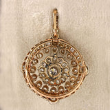 Ellibelle Jewellery Antique Victorian Old-Cut Diamond Cluster Pendant (3.58cts)