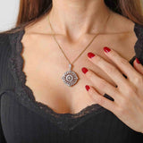 Ellibelle Jewellery Antique Victorian Old-Cut Diamond Cluster Pendant (3.58cts)